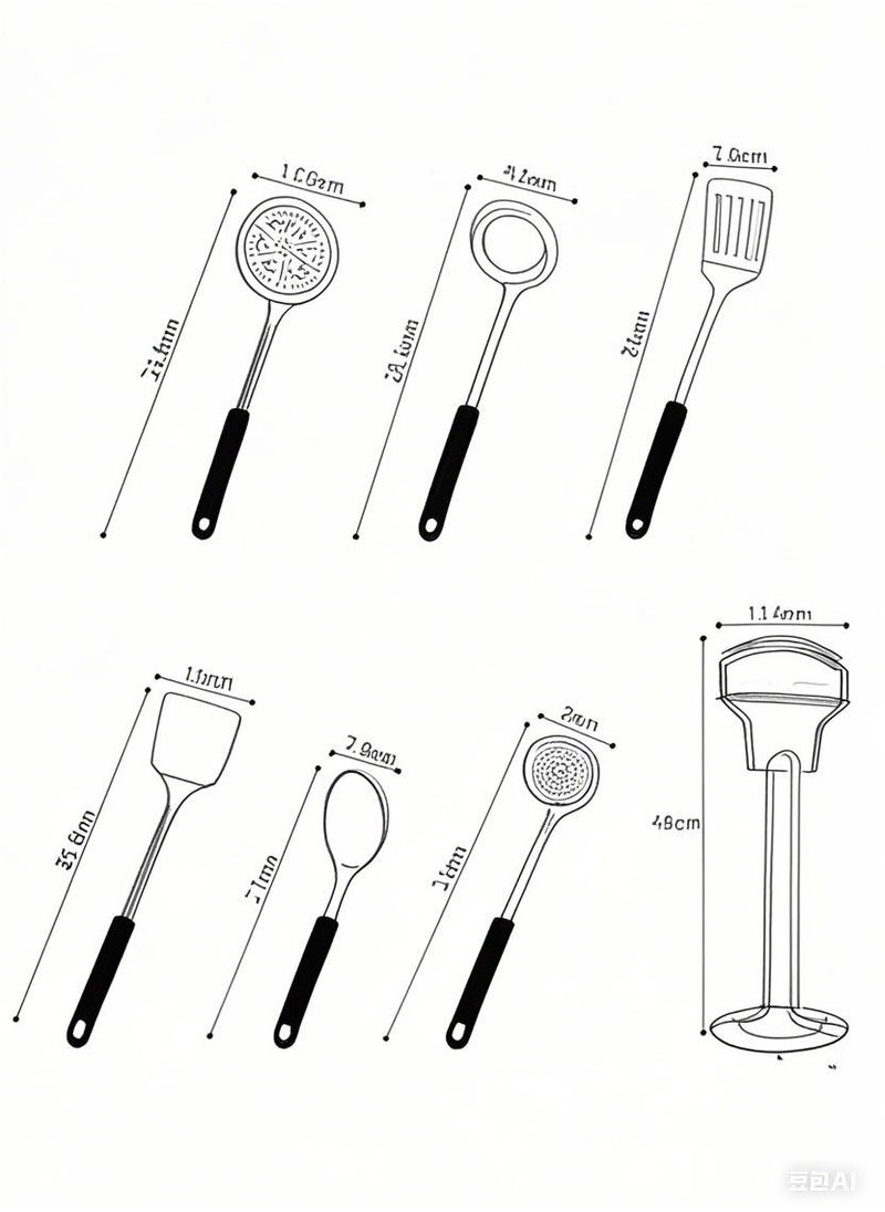 7-Piece Cookware Spoon Set
