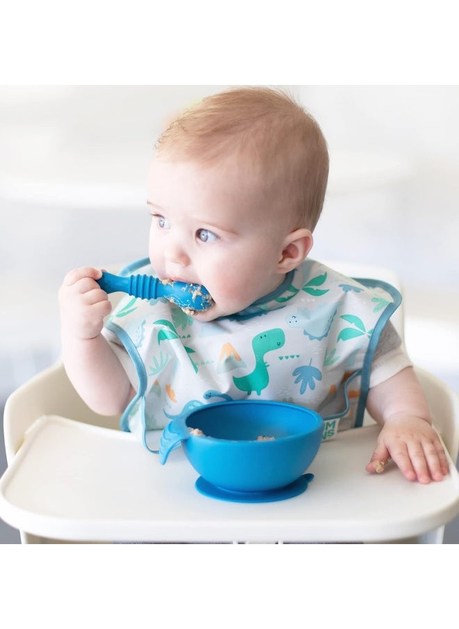 Bumkins Dipping, Feeding, Baby Led Weaning, Training Spoons, Ages 3 Months+ - 3 Pack - Gumdrop