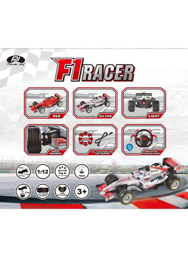 Power Joy Remote Control Racing Car Flag 1/12, Assorted 1 Piece (Style & Color May Vary) | Car for Display | Toy Vehicle | Racing Car | Gift for Collectors and Kids