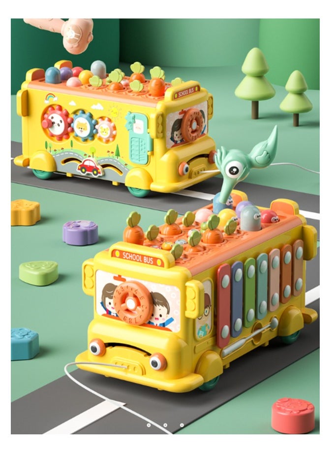 Fun School Bus Toys for Toddlers  Interactive 123s & ABC Learning for Toddlers Alphabet Bus  Baby Keyboard Music Toys for 2 3 4 5 Year Old Boys Girl Gifts