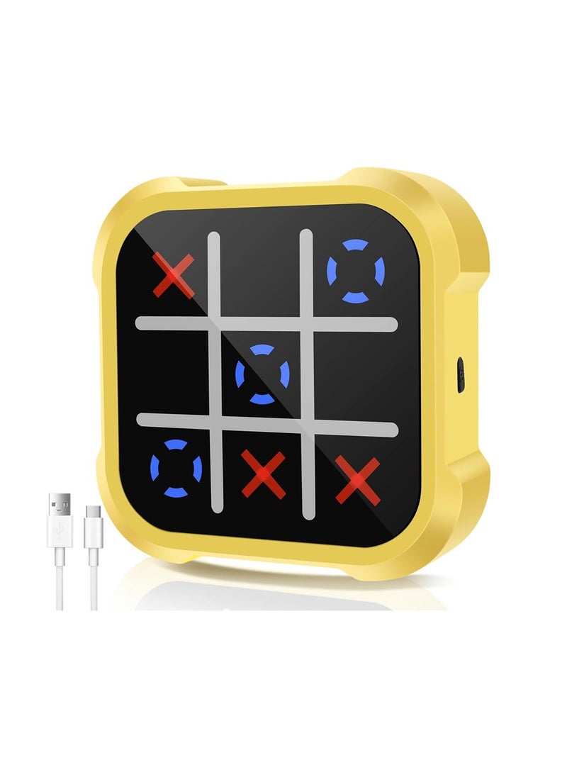 Portable  3-in-1 Electronic Handheld Game Console – Classic Tic Tac Toe, Memory Training & Puzzle Modes, Portable Toy for Kids & Adults