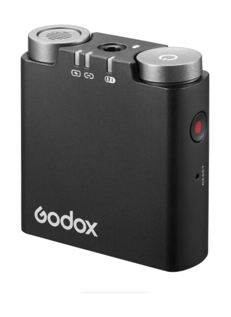 Godox Virso S M2 2-Person Wireless Microphone System for Sony – Dual-Channel 2.4GHz Mic Set for Cameras & Smartphones