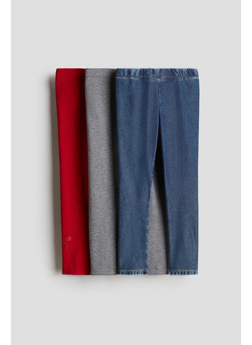 3-Pack Brushed-Inside Leggings