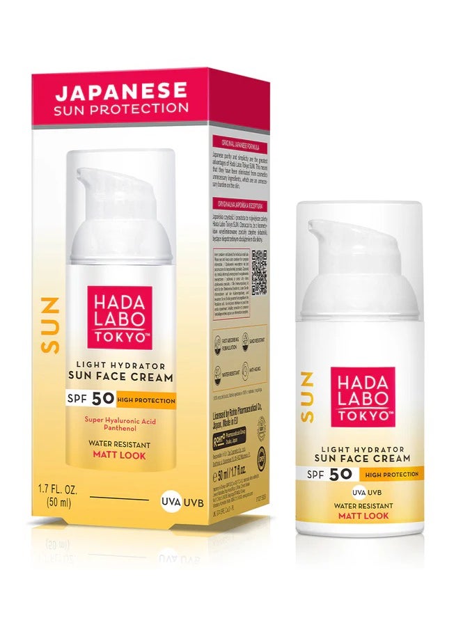 Light Hydrator Sun Face Cream SPF 50+ - Matt Look