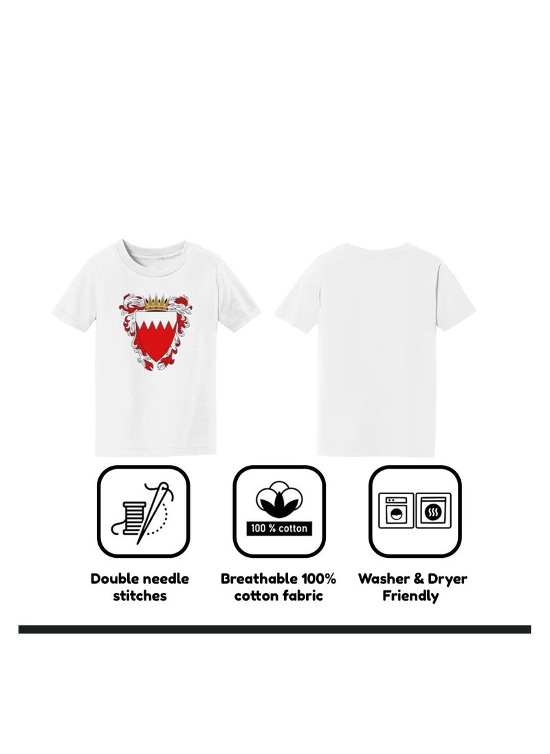 Bahrain Adult T-Shirt For Men-Short Sleeve Round Neck Tshirt Soft And Comfortable T-Shirt Ideal For Office,College,Celebration And Everyday Wear