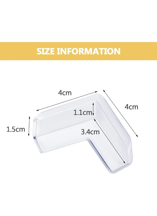 Baby Proofing, 8 Pack Edge Protector Strip Clear, Silicone Soft Corner Protectors with Upgraded Pre-Taped Strong Adhesive, Edge Protectors for Sharp Corners of Cabinets, Tables, Drawers