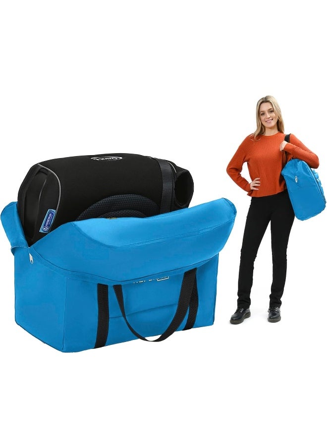 Reperkid Premium Booster Seat Travel Bag for Airplane - Toddler, Blue, Nylon, Compatible with GB Pockit, Portable, Foldable, Lightweight