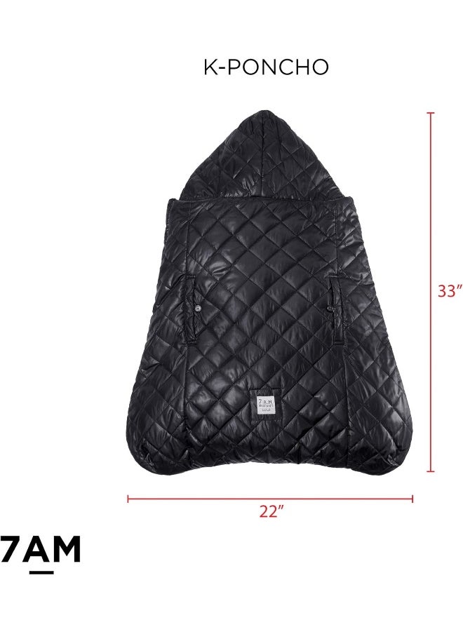 7 A.M. ONNA K Heavyweight Poncho Coat