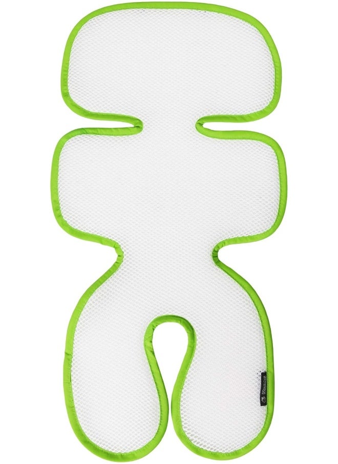 Manito Breath Original 3D Mesh Seat Pad/Cushion/Liner for Stroller and Car Seat, Green