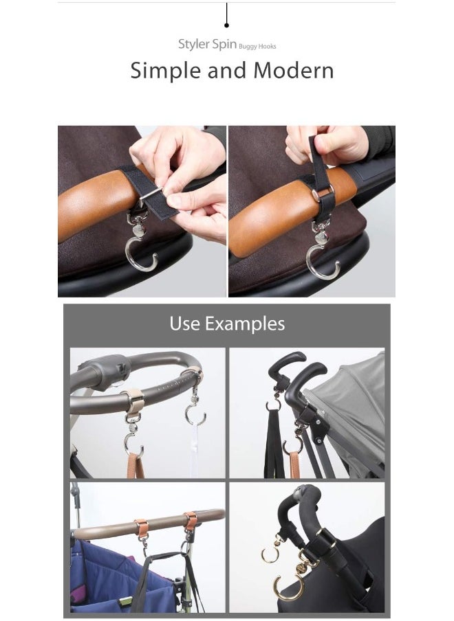 Manito Styler Spin Stroller Hooks