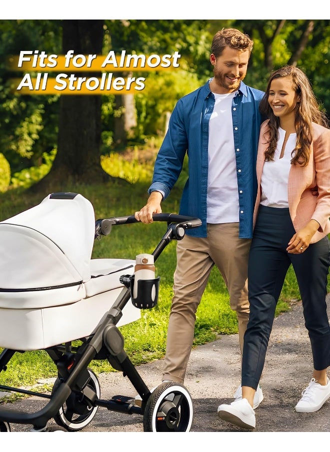 BUNDLEPRO Universal Cup Holder Stroller Drink Holder for Bikes, Trolleys or Walkers, Fits Most Cups