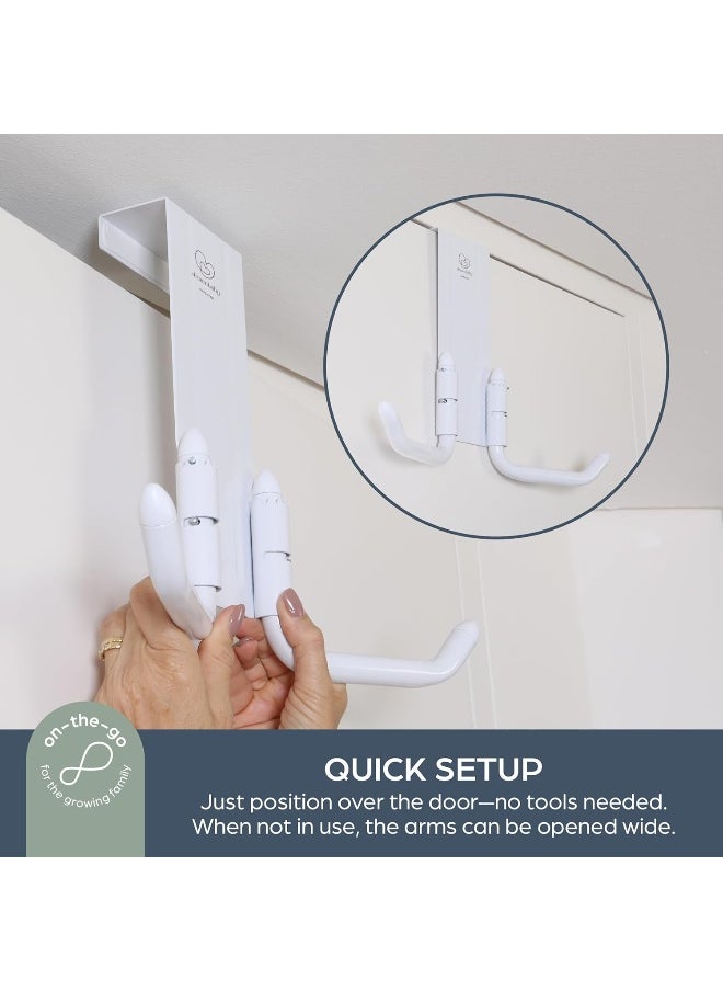 Dreambaby StrollAway Over The Door Baby Stroller Hanger – Heavy Duty Metal Hook Organizer with 22.5 Kg Load Capacity
