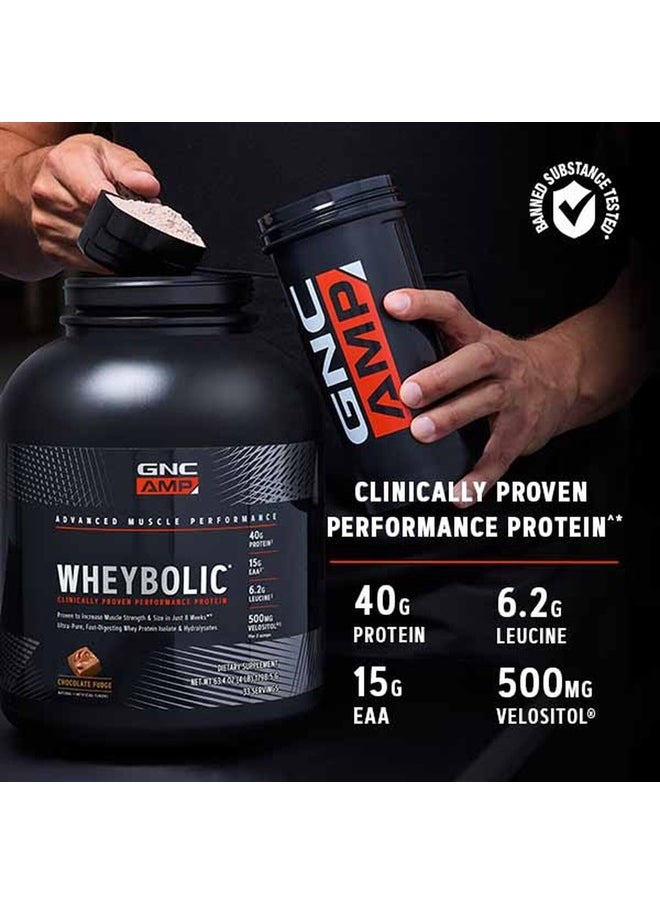 AMP Wheybolic | Targeted Muscle Building and Workout Support Formula | Pure Whey Protein Powder Isolate with BCAA | Gluten Free | 25 Servings | Natural Vanilla
