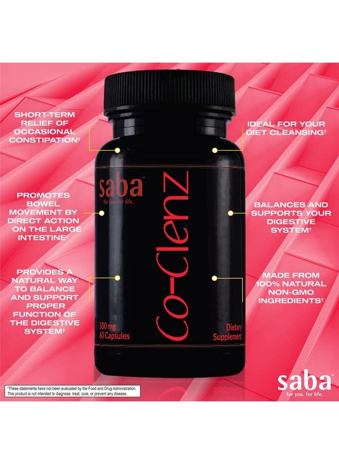 Co-Clenz - 5 Day Cleanse for Men & Women-Supports Healthy Bowel Movements- Detox, Colon Health, Helps Constipation -30 Capsules,