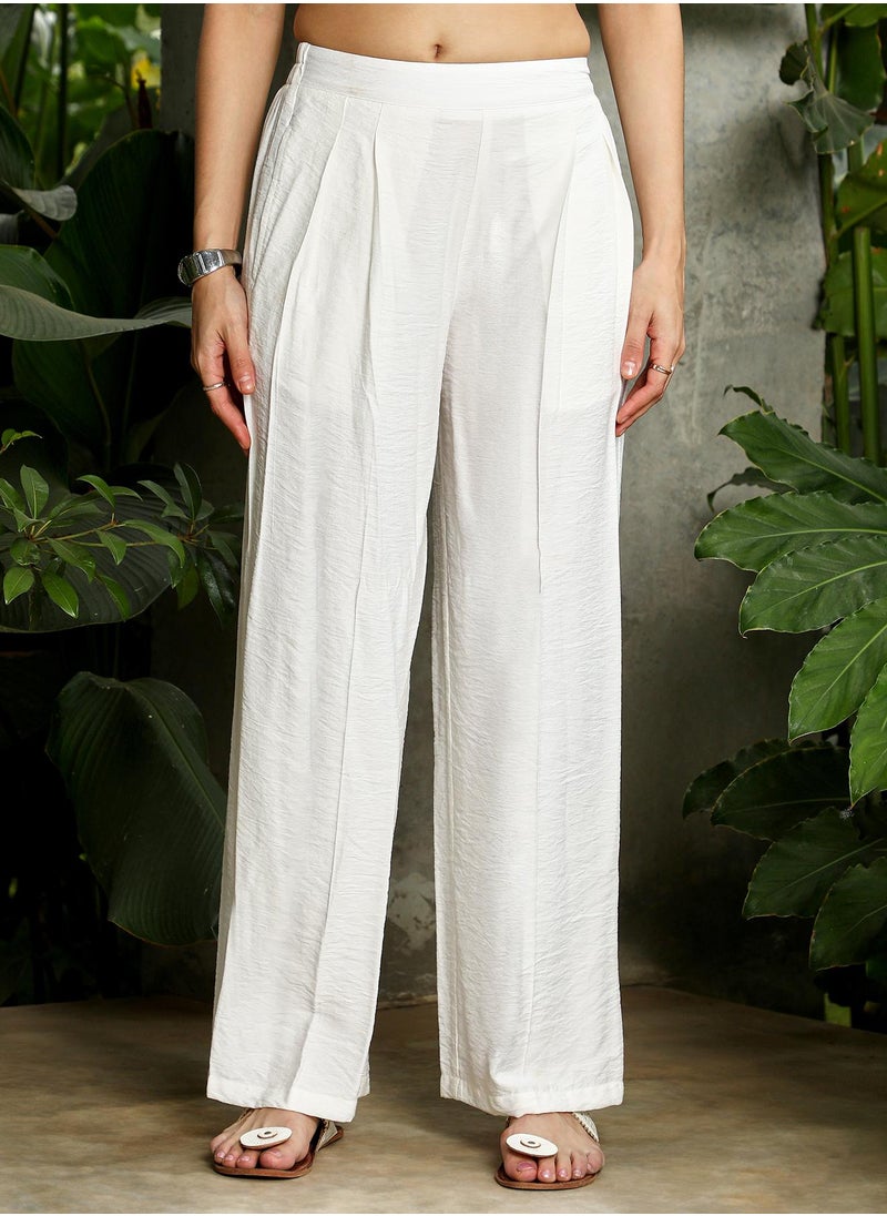 Women's Daisy White Contrast Tilt Kurta Set