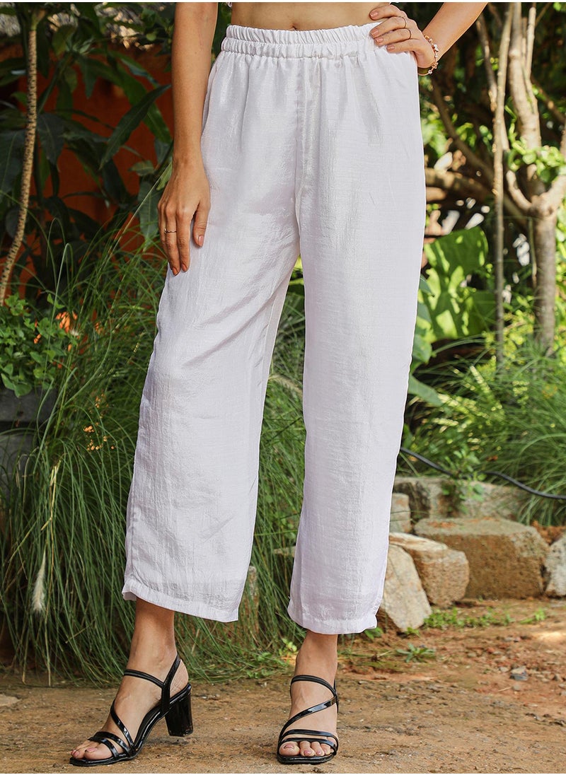 Women's Daisy White Soirée Frill Kurta Set