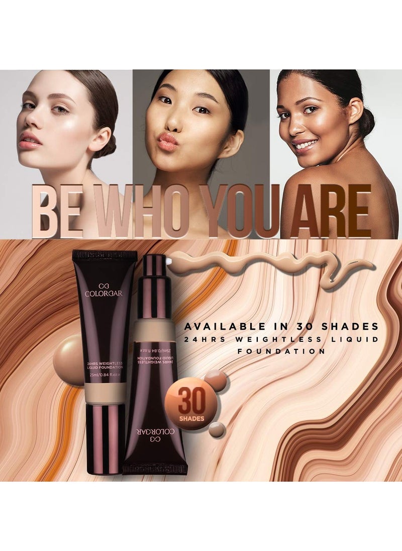 24Hrs Weightless Satin Finish Full Coverage Liquid Foundation FC 41 25ml
