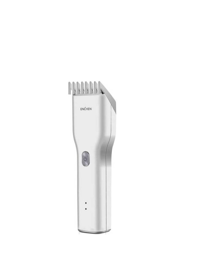 Enchen Boost Wireless Multi-Function Electric Hair Clipper & Shaver, 2 Speed Control, Nano Ceramic Cutting Head, 5800rpm, 1500mAh Battery, Type-C Charger, White | Boost-white