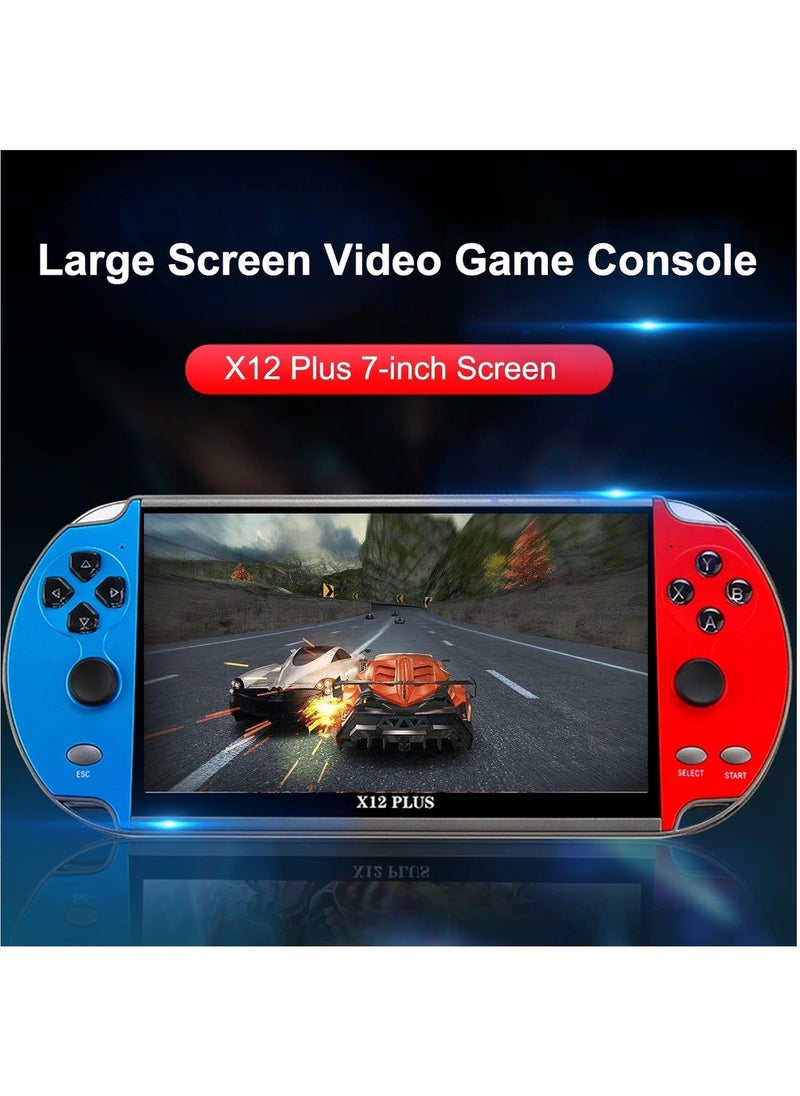 X16 Handheld Game Console with 6.5-Inch HD Display, 64GB Memory Card, Built-in Classic and Modern Games, Portable Gaming System for Kids and Adults, Ideal for Travel, Entertainment, and Gifting