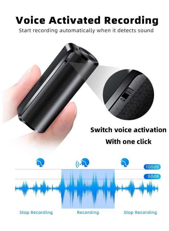 64G Magnetic Voice Recorder with AI-Intelligent Triple Noise Reduction,25 Days Continuous Recording Device,Voice Activated Audio Recorder,Digital Voice Recorder for Meetings/Interviews/Classroom…