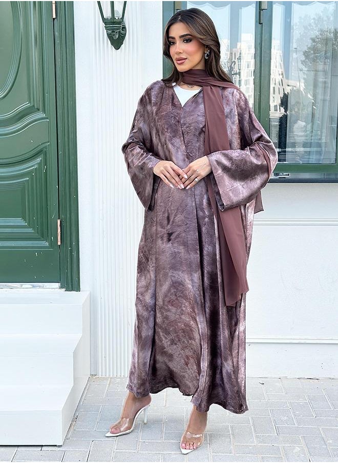 Bisht style crepe abaya