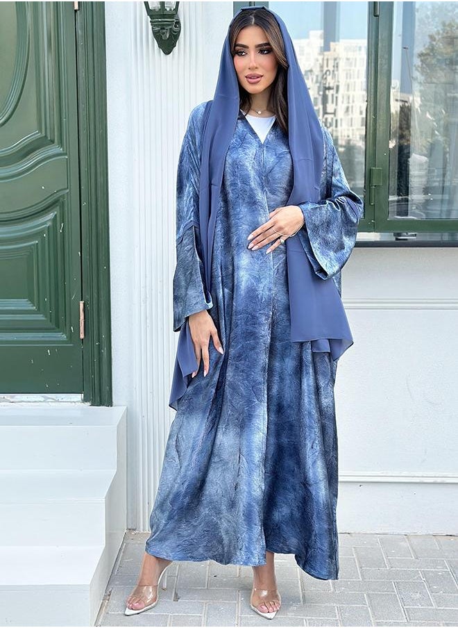 Bisht style crepe abaya