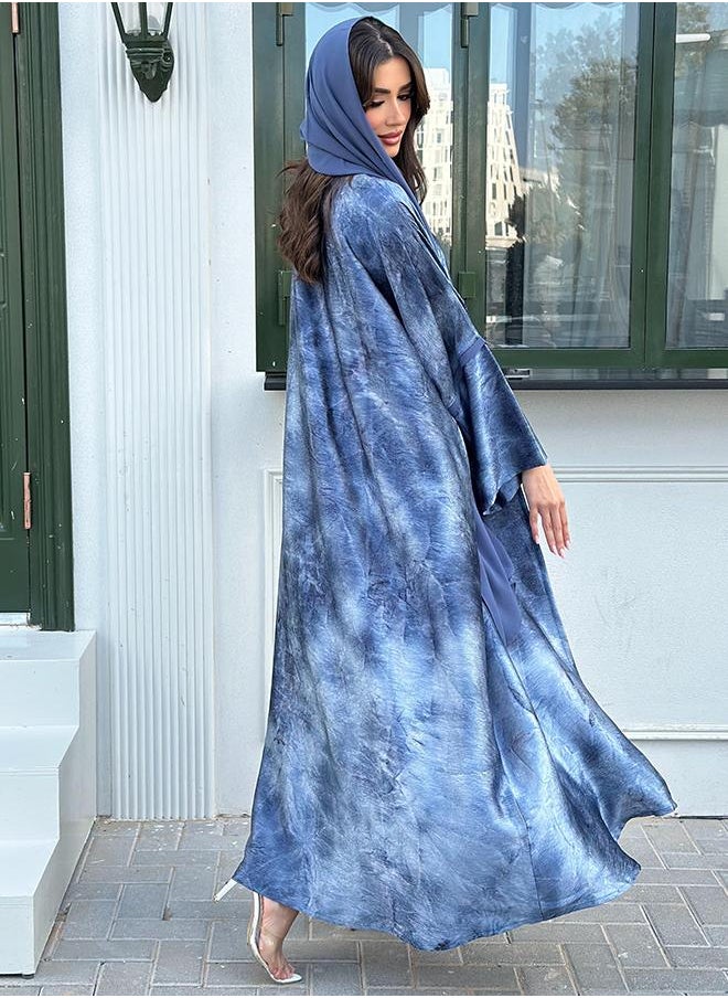 Bisht style crepe abaya