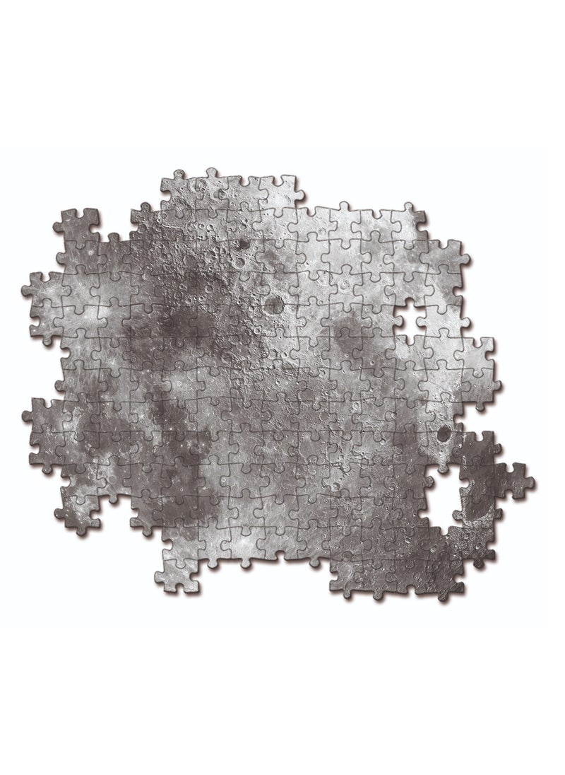 Clementoni Round Puzzle Moon Space Collection 500 Pieces | Jigsaw Puzzle | Puzzle for Adults | Challenging Puzzle | Perfect for Stress Reliever and Puzzle Lovers | Made in Italy