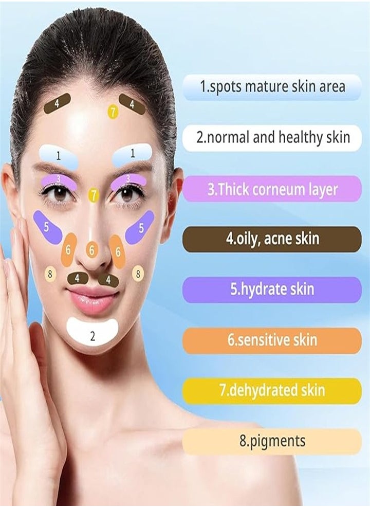 Portable Woods Lamp, Skin Analyzer Professional Facial Magnification Analyzer Rechargeable Skin Detector for Beauticians/Skin Test/Pet Urine Detector