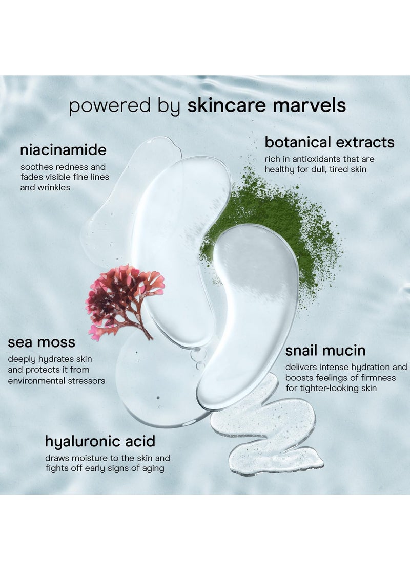 Baebody Advanced Snail Mucin Under Eye Patches for Women & Men (6 Pairs) - Under Eye Masks for Dark Circles and Puffiness - With Niacinamide - Reduce Fine Lines and Wrinkles