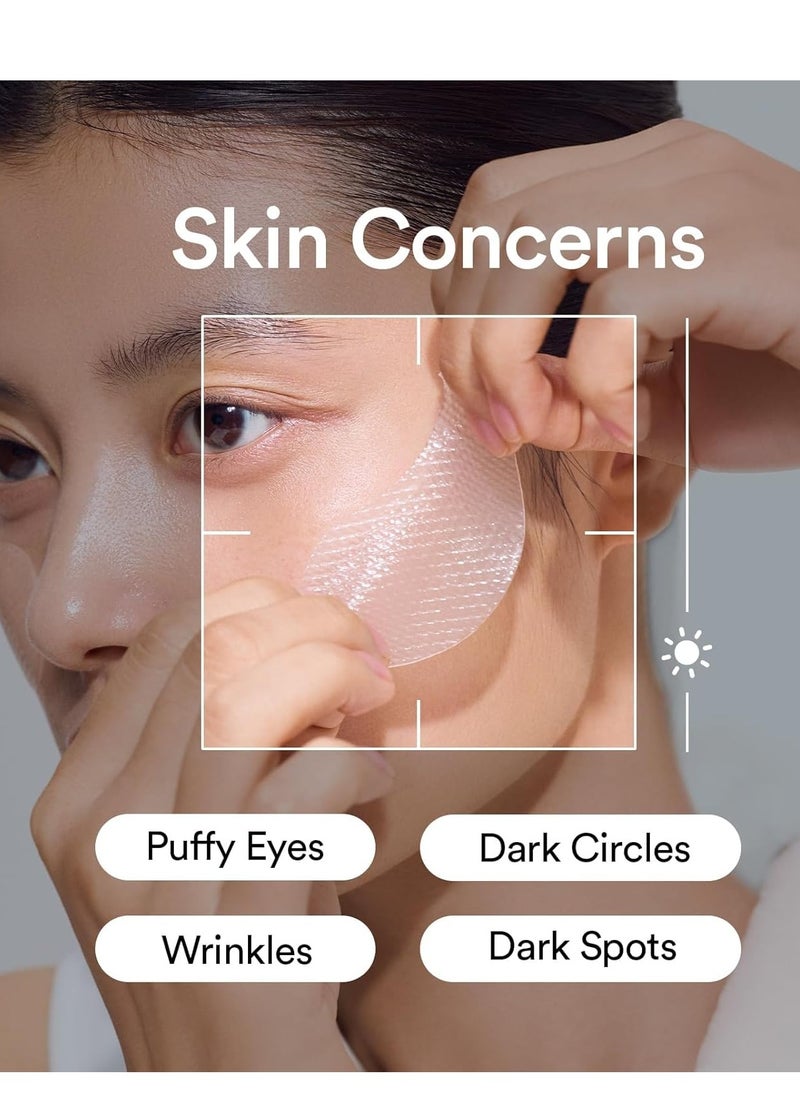Abib Collagen Eye Patch Jericho Rose Jelly 60 Patches, Korean Under Eye Patches for Puffy Eyes and Dark Circles, Anti-Wrinkle, Collagen, Caffeine, Niacinamide, Ceramide, Antioxidant, Skin Care