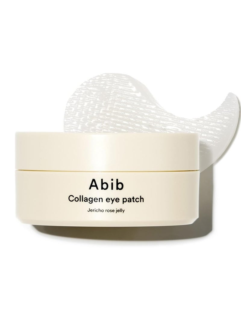 Abib Collagen Eye Patch Jericho Rose Jelly 60 Patches, Korean Under Eye Patches for Puffy Eyes and Dark Circles, Anti-Wrinkle, Collagen, Caffeine, Niacinamide, Ceramide, Antioxidant, Skin Care