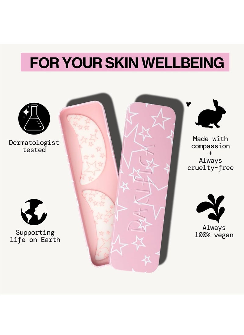 Pacifica Beauty Reusable Smile Line Mask, Skincare, Silicone Mask, For Fine Lines and Wrinkles, Lift and Firm, Pair with Serum, Storage Tin Included, Skin Care, Smile Line Patches, Vegan, 2 Pieces