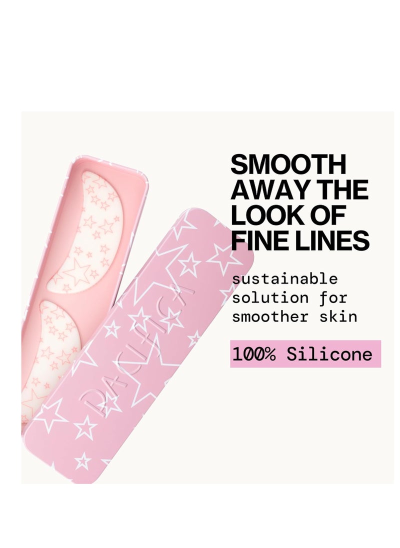 Pacifica Beauty Reusable Smile Line Mask, Skincare, Silicone Mask, For Fine Lines and Wrinkles, Lift and Firm, Pair with Serum, Storage Tin Included, Skin Care, Smile Line Patches, Vegan, 2 Pieces