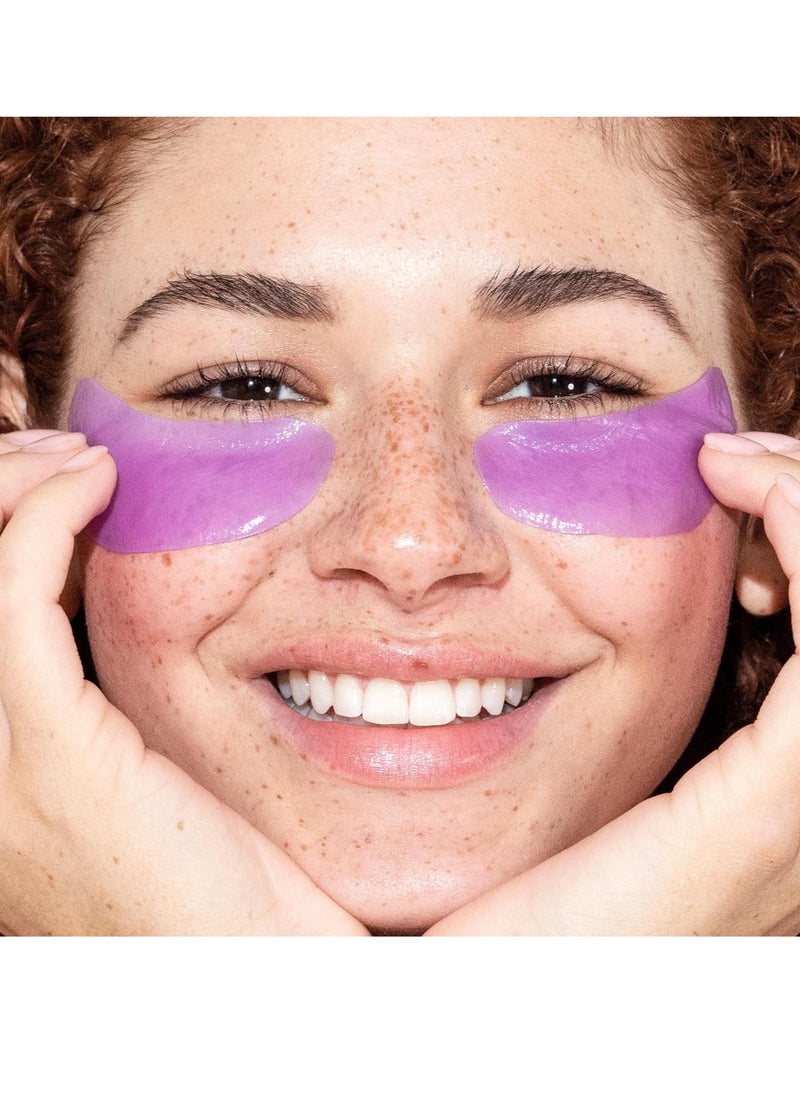 Pacifica Undereye Mask – Vegan Ceramide Hydrating Jelly Under Eye & Smile Line Patches, Reduces Fine Lines & Puffiness, Fragrance-Free, Vegan & Cruelty-Free, 4 Pieces