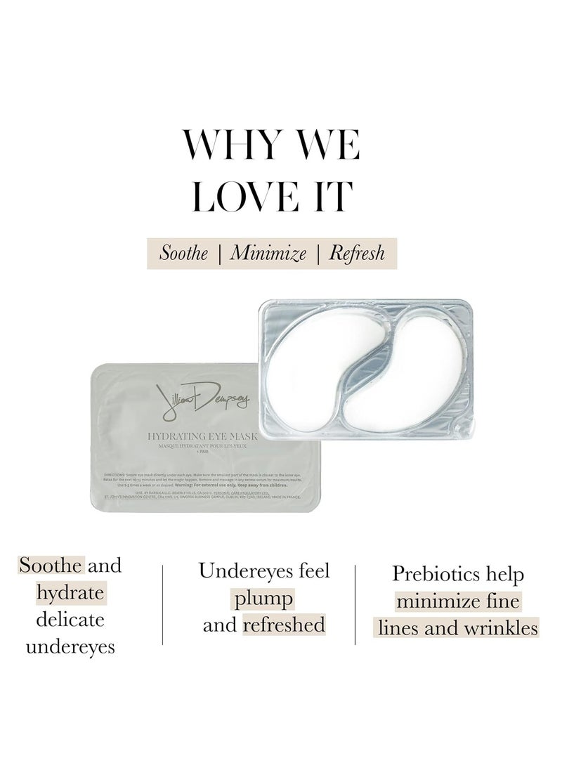 Jillian Dempsey Eye Masks: 100% Natural Under Eye Mask to Hydrate, Sooth, Plump, and Minimize Fine Lines and Wrinkles I Pack of 10