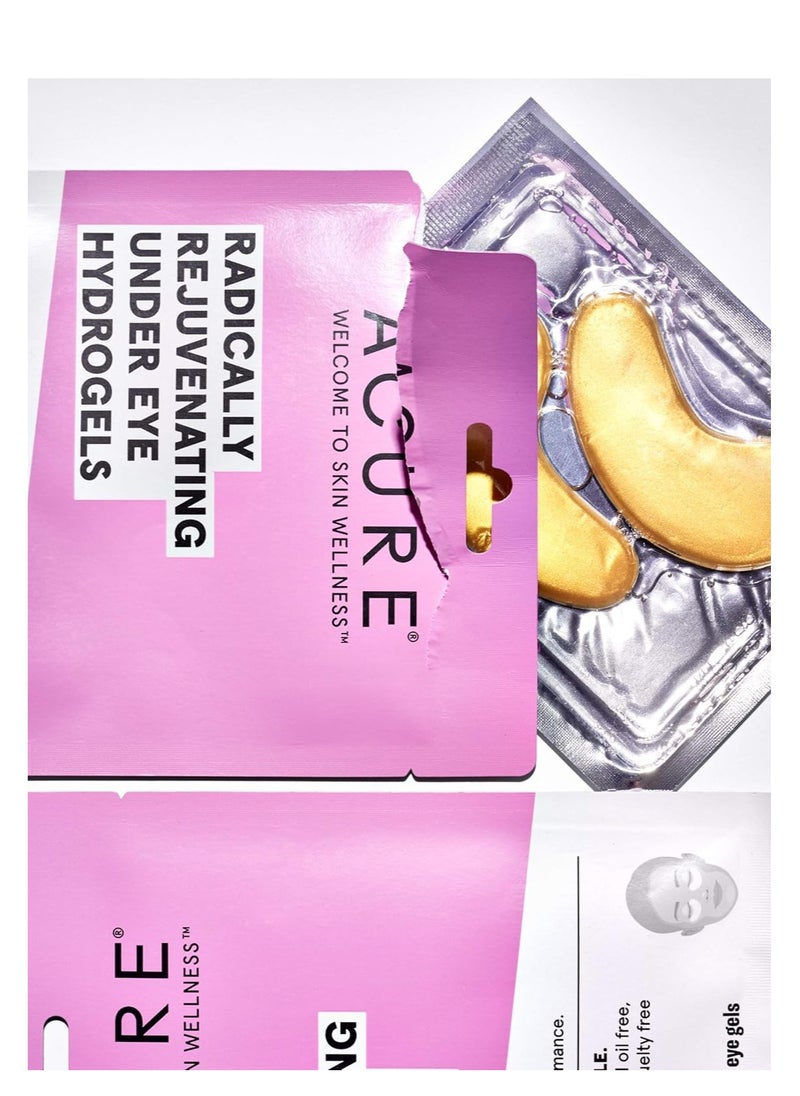 Acure Radically Rejuvenating Under Eye Hydrogel Mask, Provides Anti-Aging Support, & Silk Tree, Purple, Cucumber, 0.236 Fl Oz (Pack of 1)