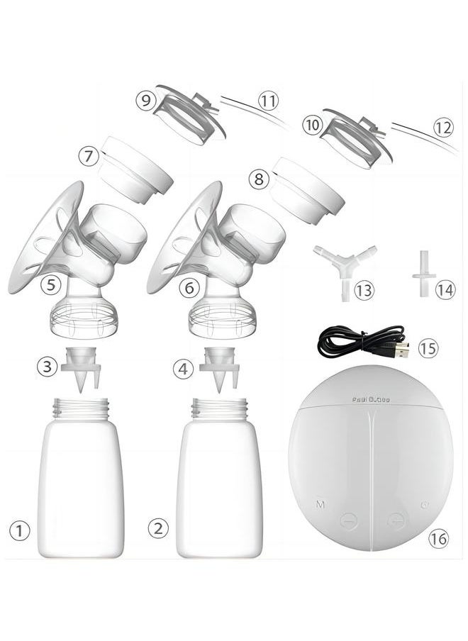 Wearable, Hands-Free, Upgraded, Portable Electric Double Breast Pumps With Low Noise, High Temperature Resistant