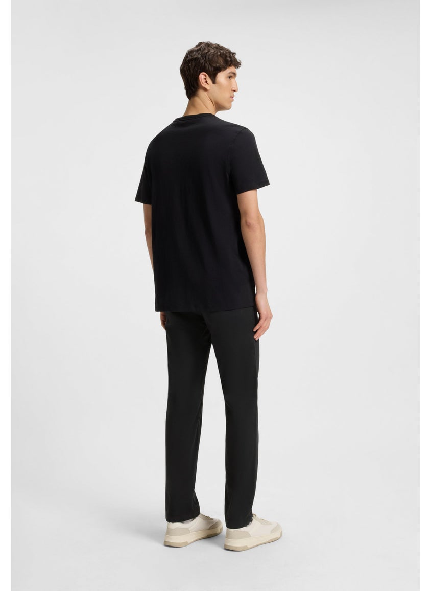 Regular-fit chinos in stretch-cotton satin