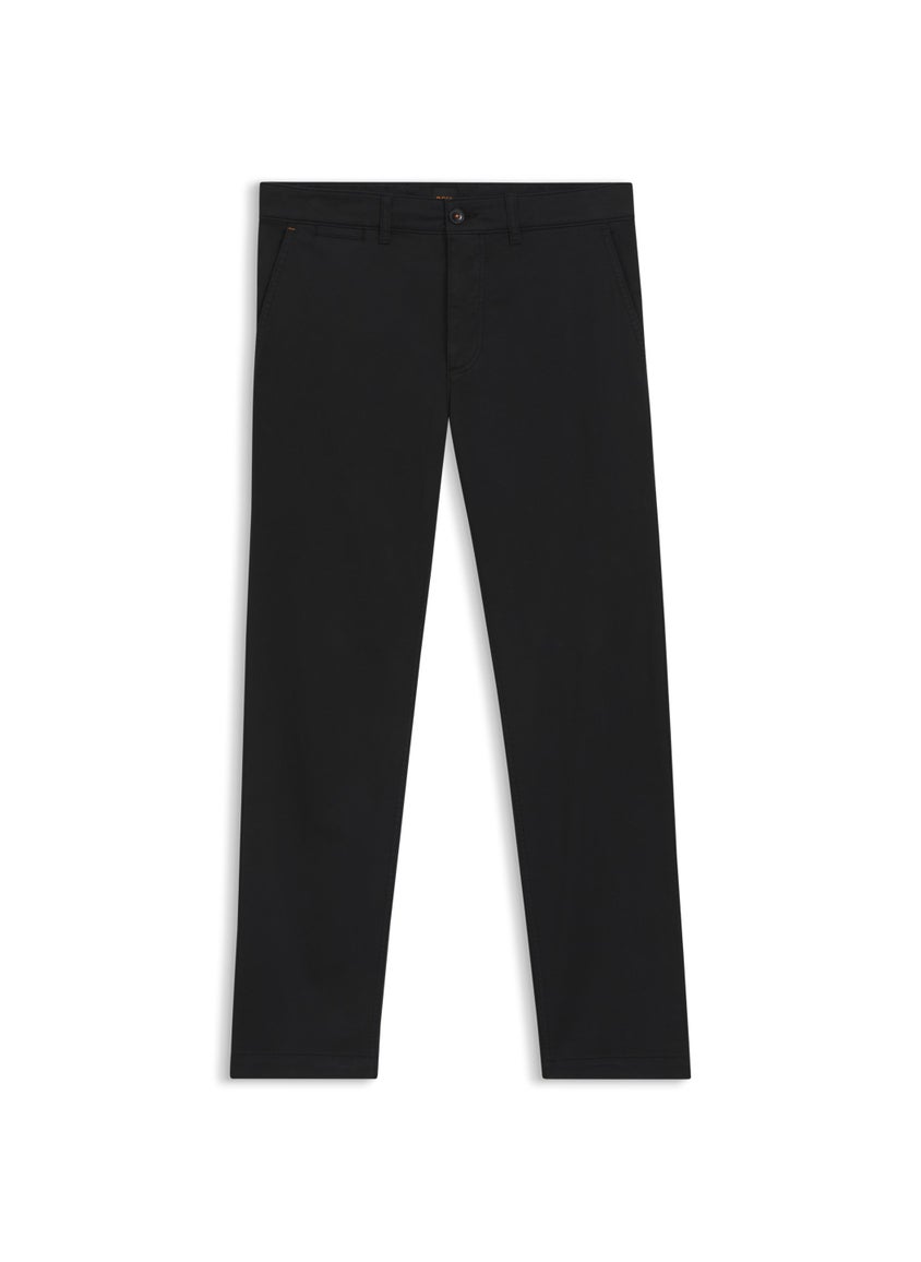 Regular-fit chinos in stretch-cotton satin