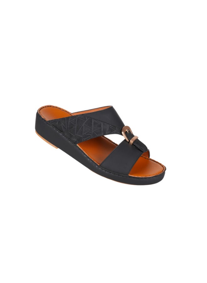 008-3736 Barjeel Uno Men Arabic Sandals BS 25 Black
