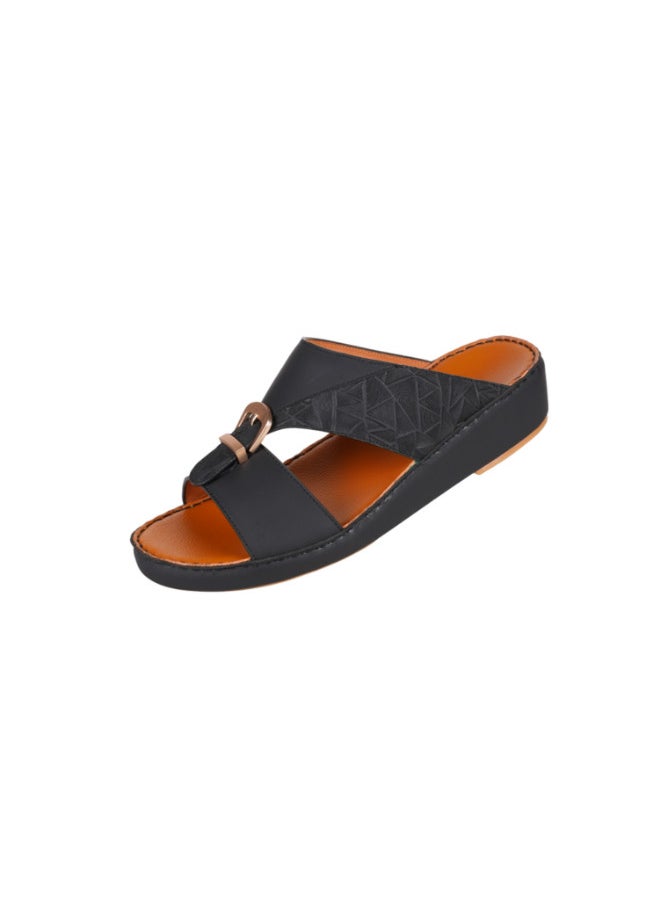 008-3736 Barjeel Uno Men Arabic Sandals BS 25 Black