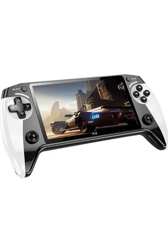 X9 Handheld Game Console – 5.5 Inch HD Display, 1500mAh Rechargeable Battery, Portable Retro Gaming System, Multifunctional Features for Classic Games, Perfect for On-the-Go Entertainment