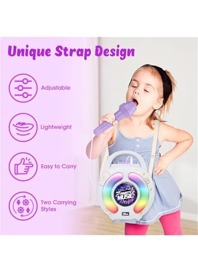 Karaoke Machine for Kids Age 4-7 with 2 Microphones, Play Microphone for Kids Ages 3-5, Toddler Microphones Toy for Singing Great Boys Girls Birthday Gift (6010)