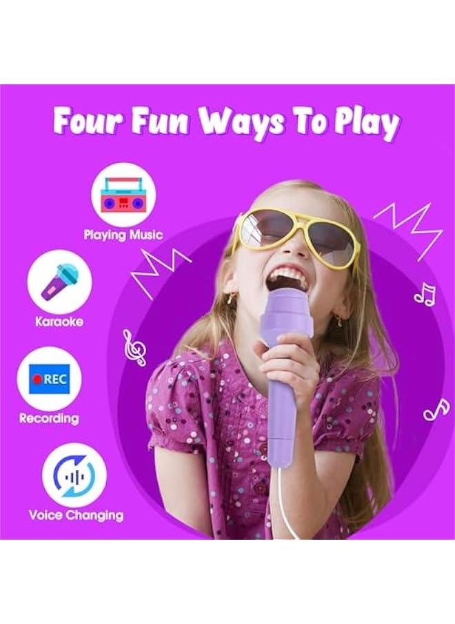 Karaoke Machine for Kids Age 4-7 with 2 Microphones, Play Microphone for Kids Ages 3-5, Toddler Microphones Toy for Singing Great Boys Girls Birthday Gift (6010)