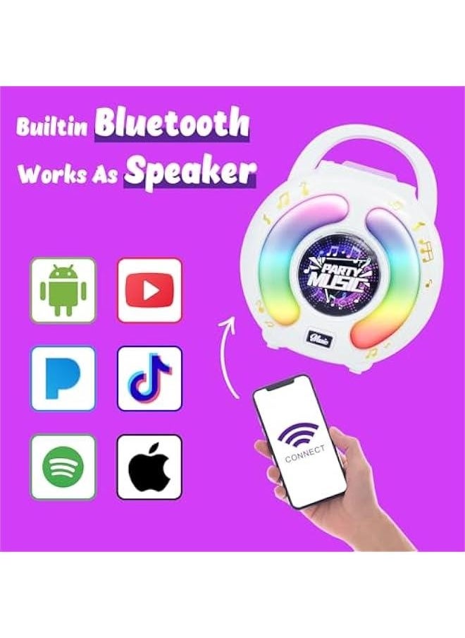 Karaoke Machine for Kids Age 4-7 with 2 Microphones, Play Microphone for Kids Ages 3-5, Toddler Microphones Toy for Singing Great Boys Girls Birthday Gift (6010)