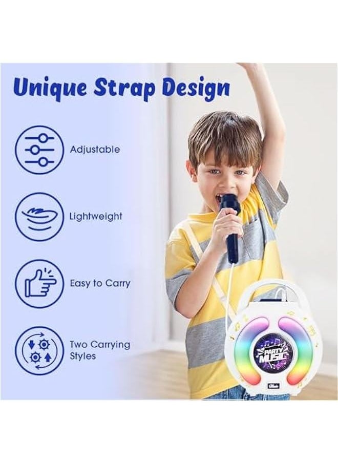 Karaoke Machine for Kids Age 4-7 with 2 Microphones, Play Microphone for Kids Ages 3-5, Toddler Microphones Toy for Singing Great Boys Girls Birthday Gift (6011)