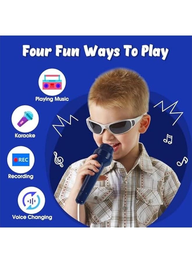 Karaoke Machine for Kids Age 4-7 with 2 Microphones, Play Microphone for Kids Ages 3-5, Toddler Microphones Toy for Singing Great Boys Girls Birthday Gift (6011)