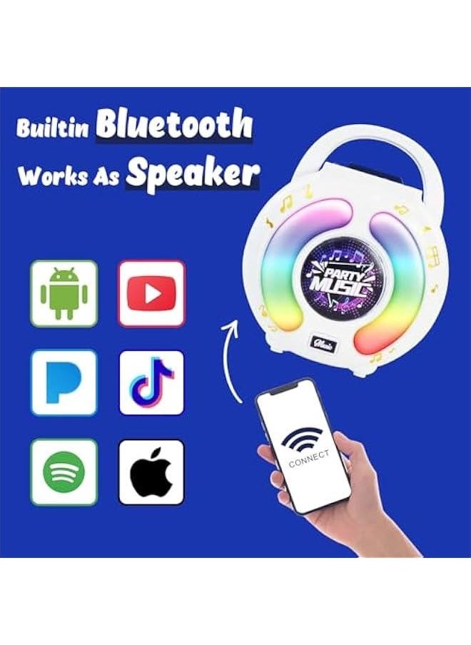 Karaoke Machine for Kids Age 4-7 with 2 Microphones, Play Microphone for Kids Ages 3-5, Toddler Microphones Toy for Singing Great Boys Girls Birthday Gift (6011)