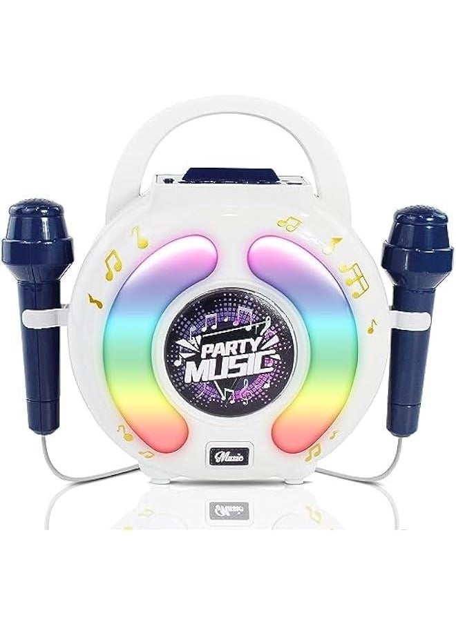 Karaoke Machine for Kids Age 4-7 with 2 Microphones, Play Microphone for Kids Ages 3-5, Toddler Microphones Toy for Singing Great Boys Girls Birthday Gift (6011)